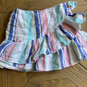 Girls cotton stripe skirt